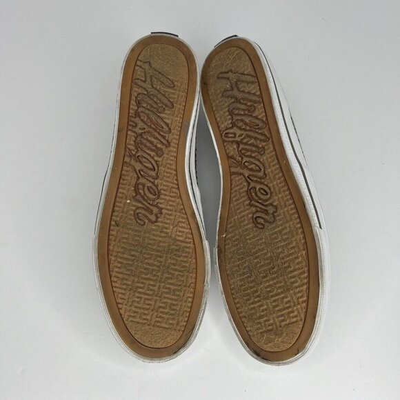 Tommy Hilfiger Gold Lebriz Canvas Slip On Loafers Womens Size 8 Casual Shoes - Picture 8 of 9
